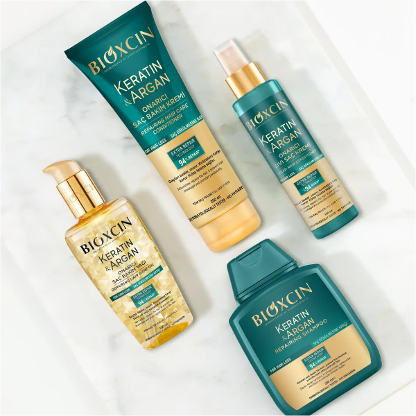 Bioxcin Keratin ve Argan Onarıcı Sıvı Saç Kremi  150 ml - 4