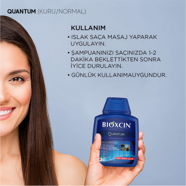 Bioxcin Quantum Şampuan 300 ml (Kuru Normal Saçlar) - 3 Al 2 Öde - 4