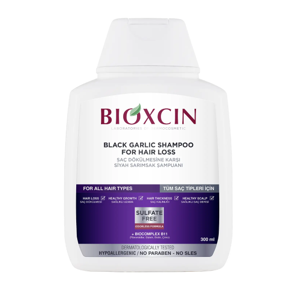 Bioxcin Saç Dökülmesine Karşı Siyah Sarımsak Şampuanı 300 ml - 3 Al 2 Öde - 2