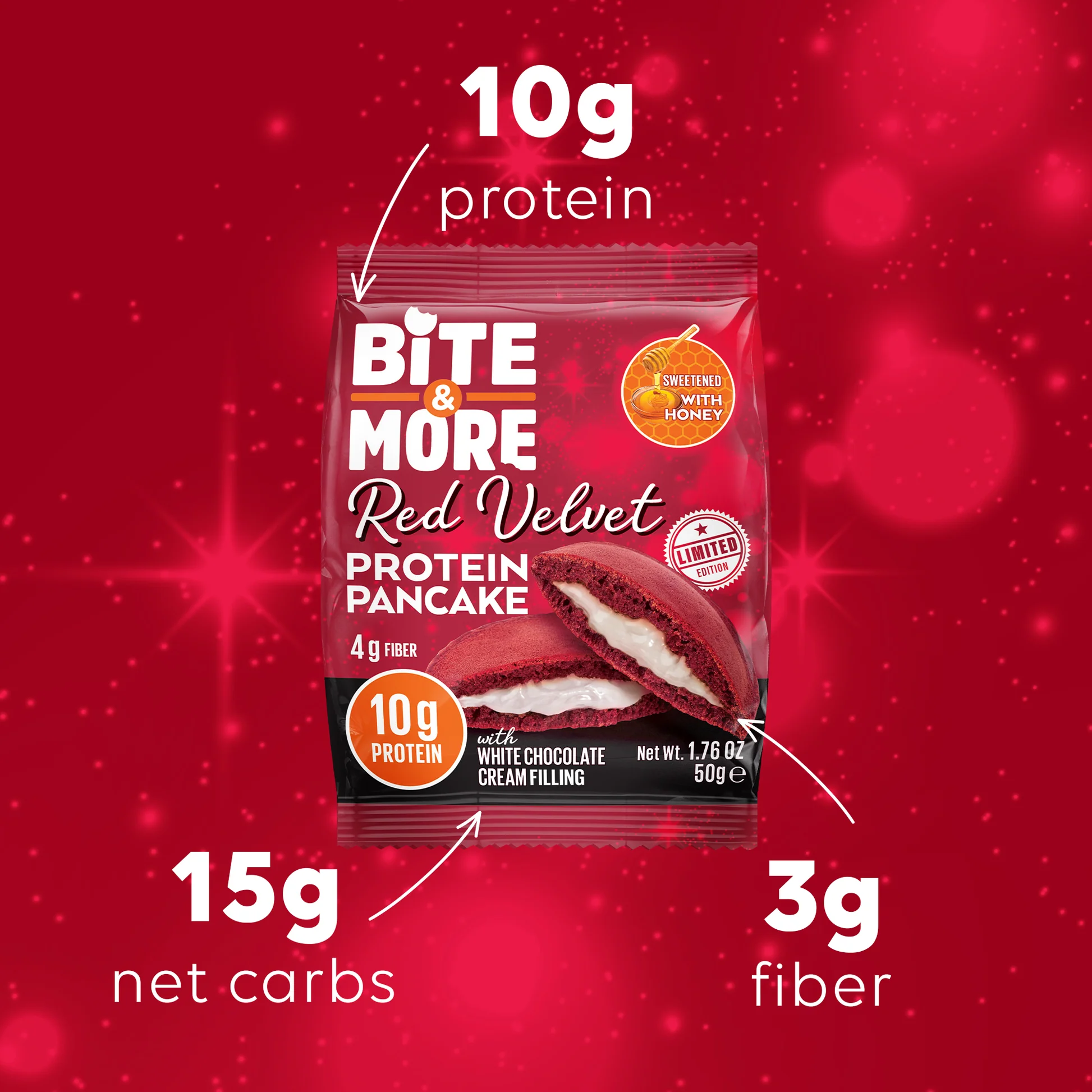 Bite & More Protein Pancake 50 gr x 12 Adet - 13