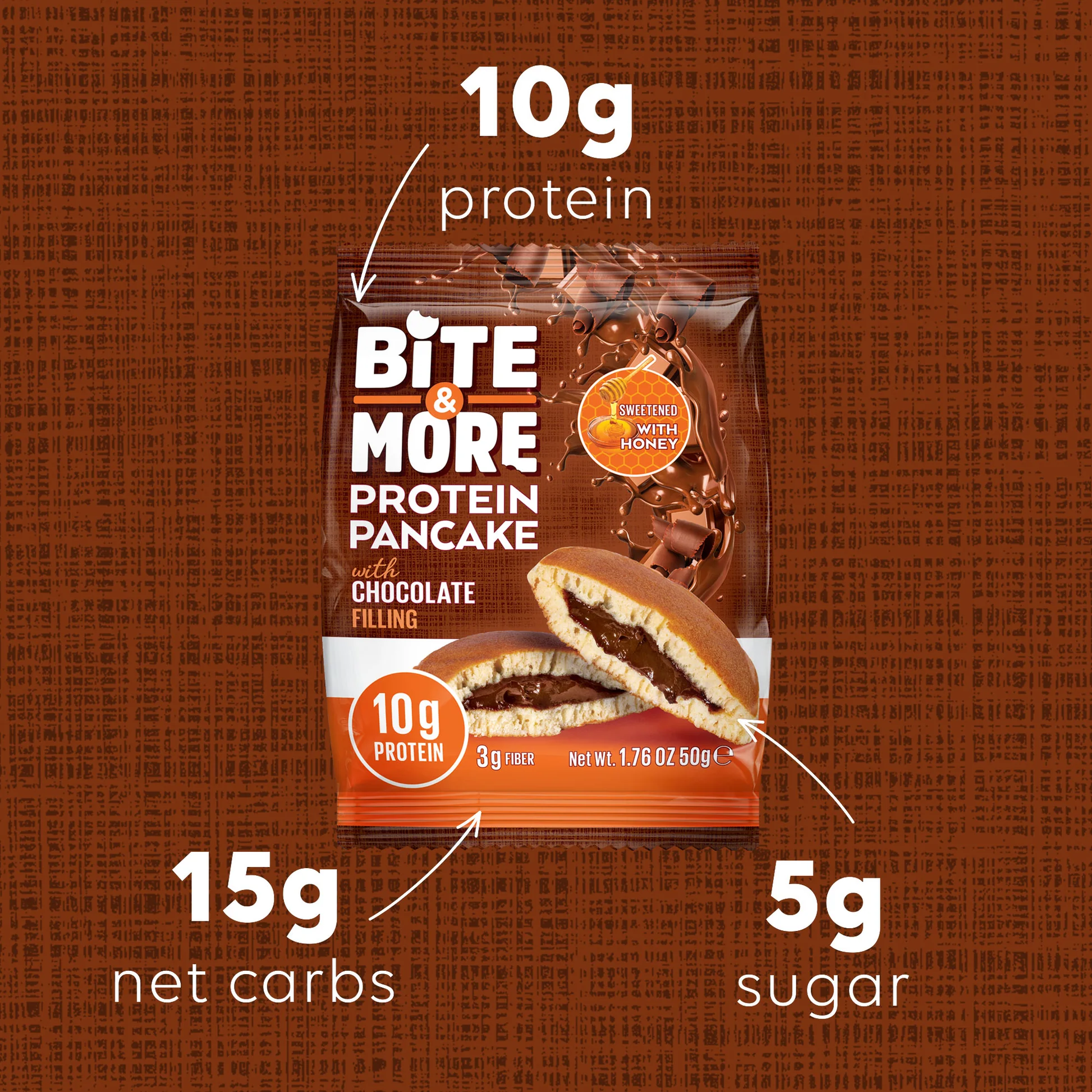 Bite & More Protein Pancake 50 gr x 12 Adet - 18