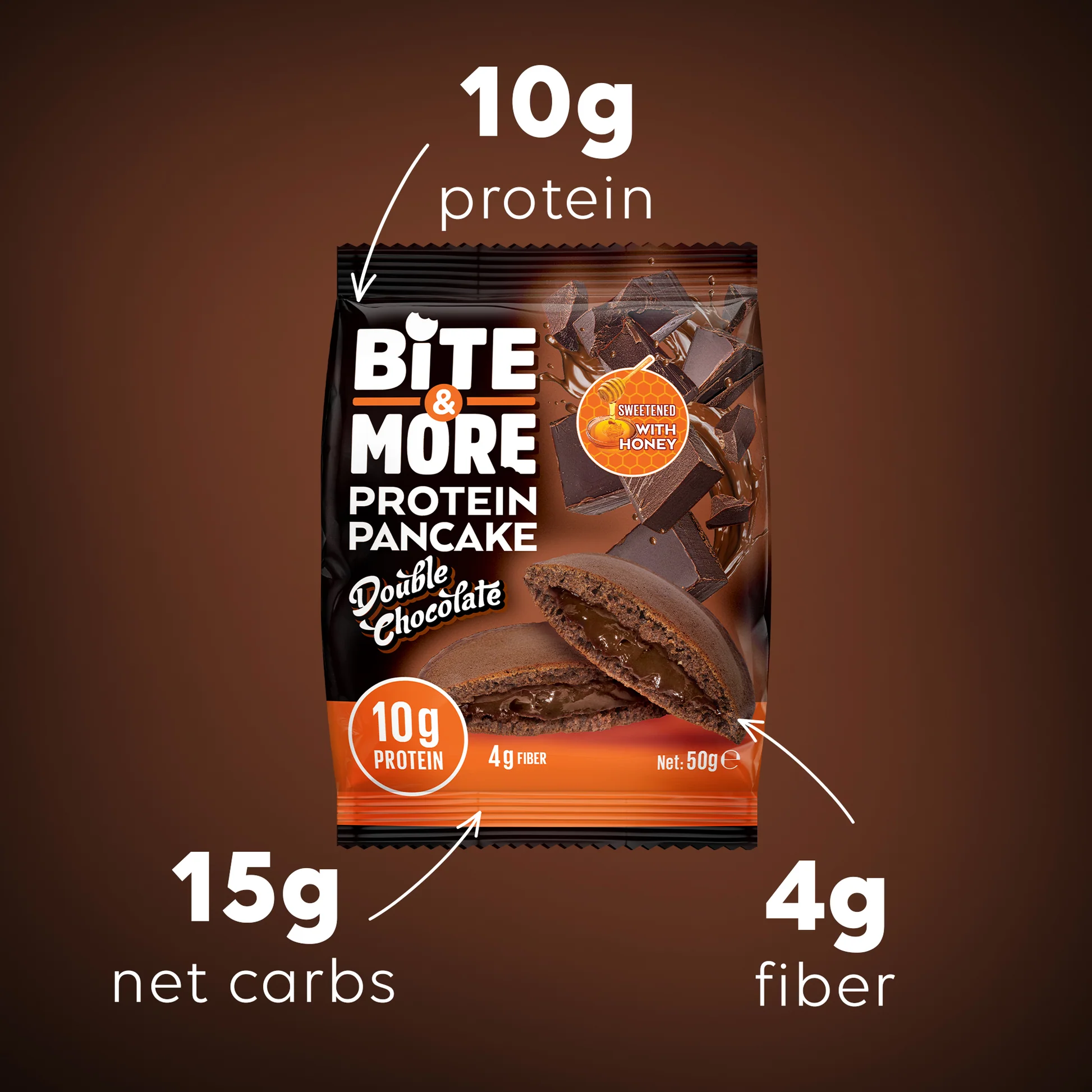 Bite & More Protein Pancake 50 gr x 12 Adet - 10
