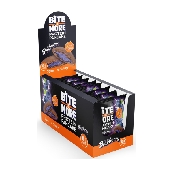Bite More Proteinli Pankek Blueberry 50 gr  12 Adet