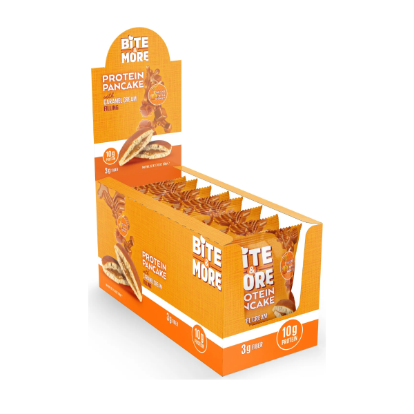 Bite More Proteinli Pankek Caramel Cream 50 gr  12 Adet