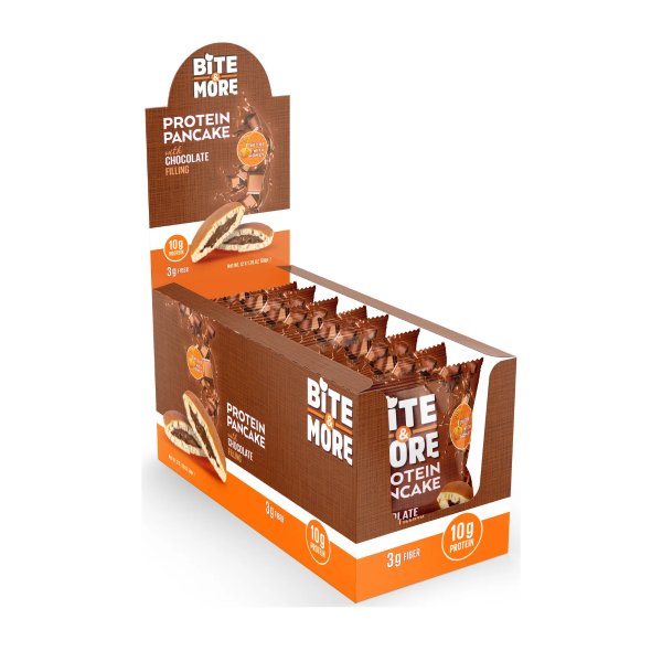 Bite More Proteinli Pankek Chocolate 50 gr  12 Adet
