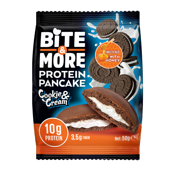 Bite More Proteinli Pankek Cookie Cream 50 gr  12 Adet - 2