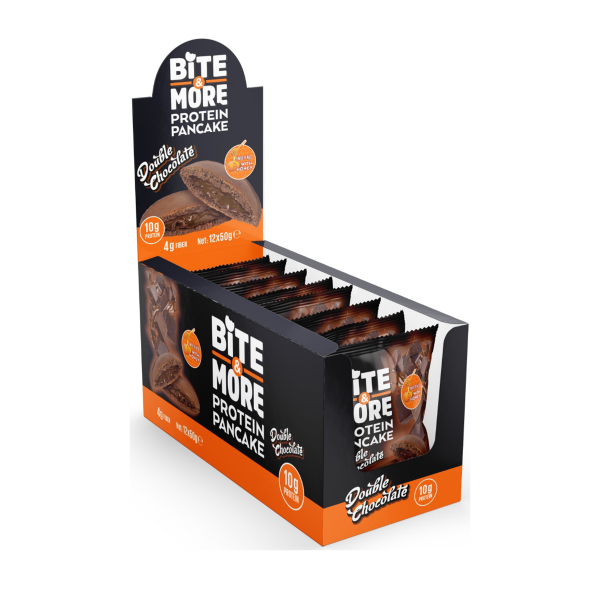 Bite More Proteinli Pankek Double Chocolate 50 gr  12 Adet