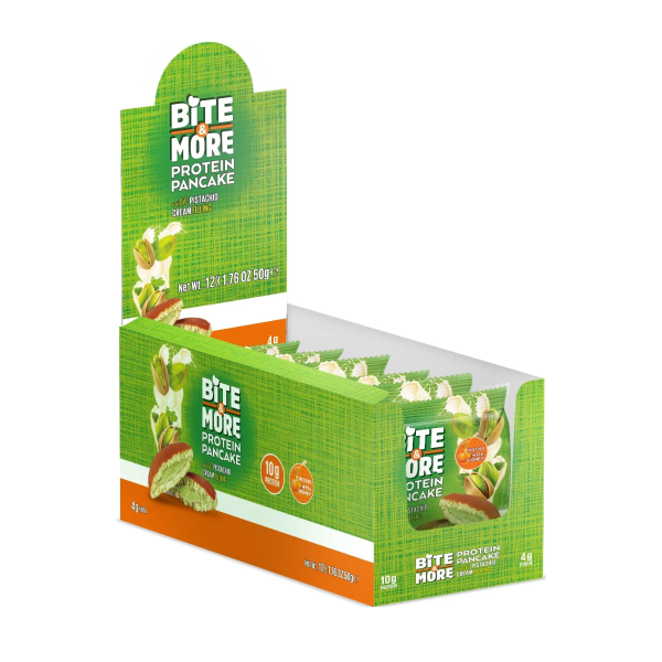 Bite More Proteinli Pankek Pistachio Cream 50 gr  12 Adet