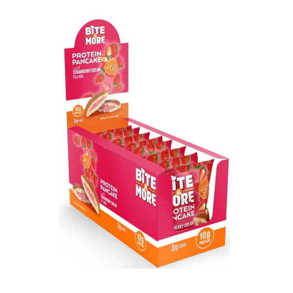 Bite More Proteinli Pankek Strawberry 50 gr  12 Adet