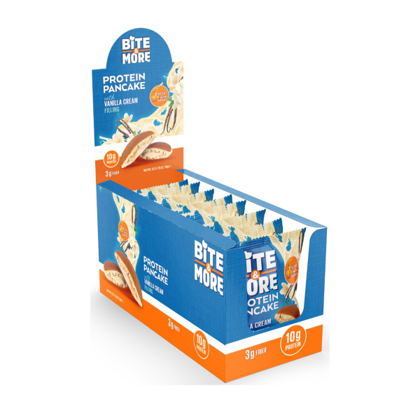 Bite More Proteinli Pankek Vanilla Cream 50 gr  12 Adet