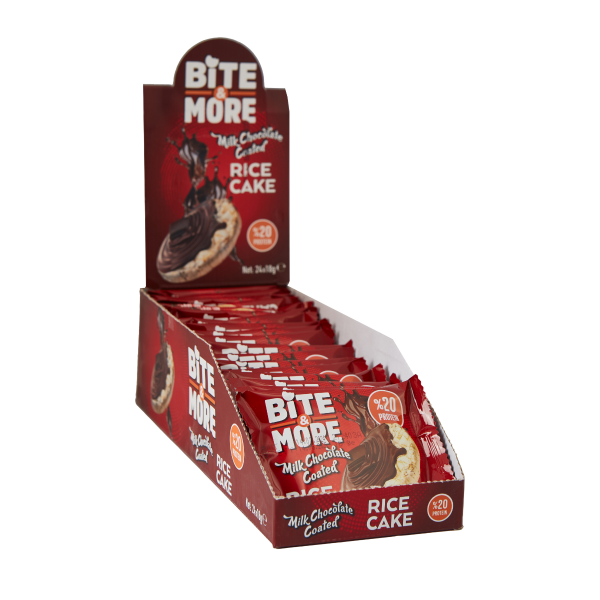 Bite More Proteinli Pirinç Patlağı Çikolata Kaplı 18 gr 24 Adet