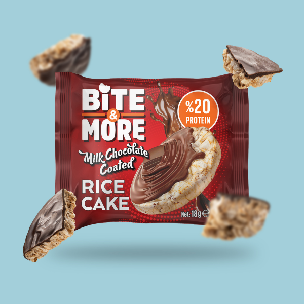 Bite More Proteinli Pirinç Patlağı Çikolata Kaplı 18 gr  24 Adet - 2