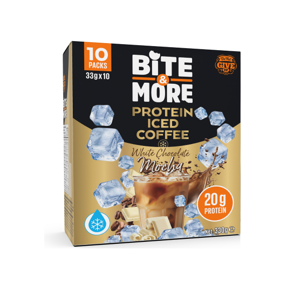 Bite More Proteinli Soğuk Kahve White Chocolate Mocha 33 gr  10 Adet
