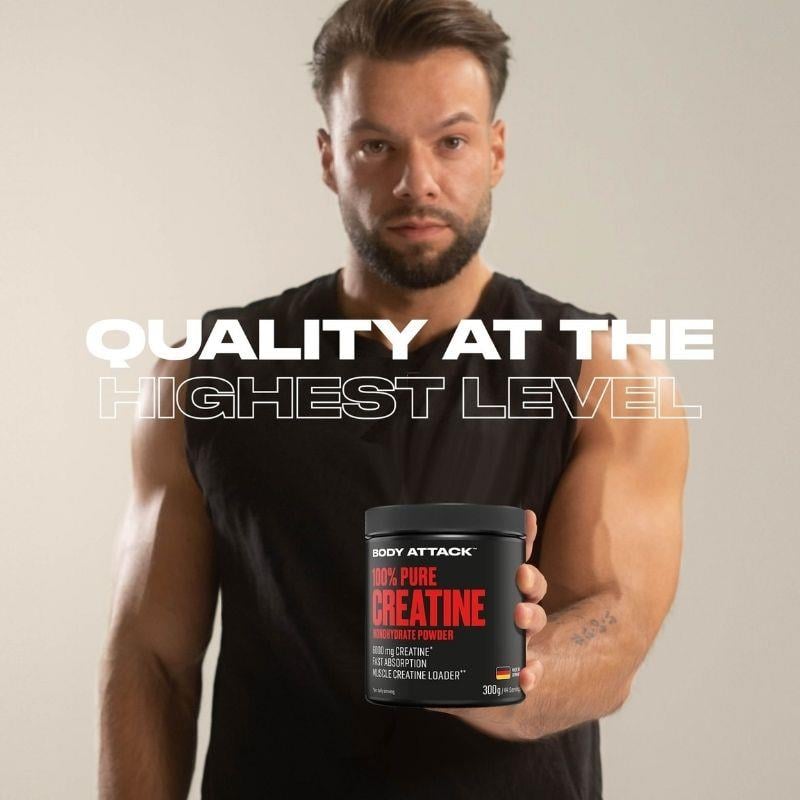 Body Attack 100% Pure Creatine Monohydrate Powder 300 Gr - 2