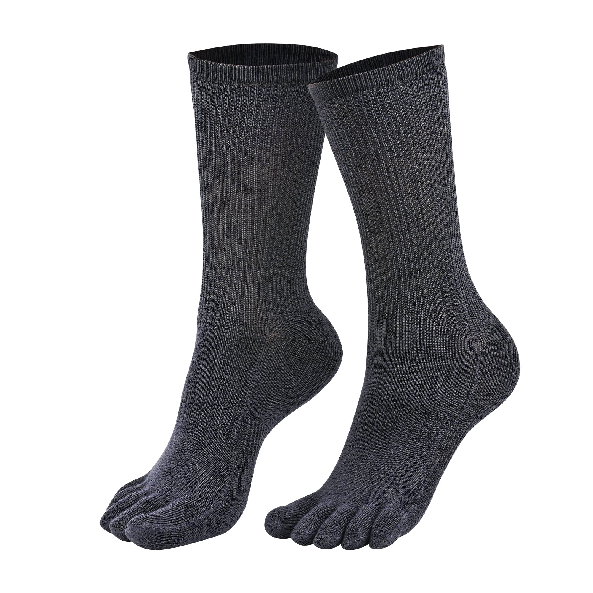 BRIGHTON N-Twist Teknolojili Bambu-Pamuk Bükümlü Parmaklı Çorap 1 Çift - Gri