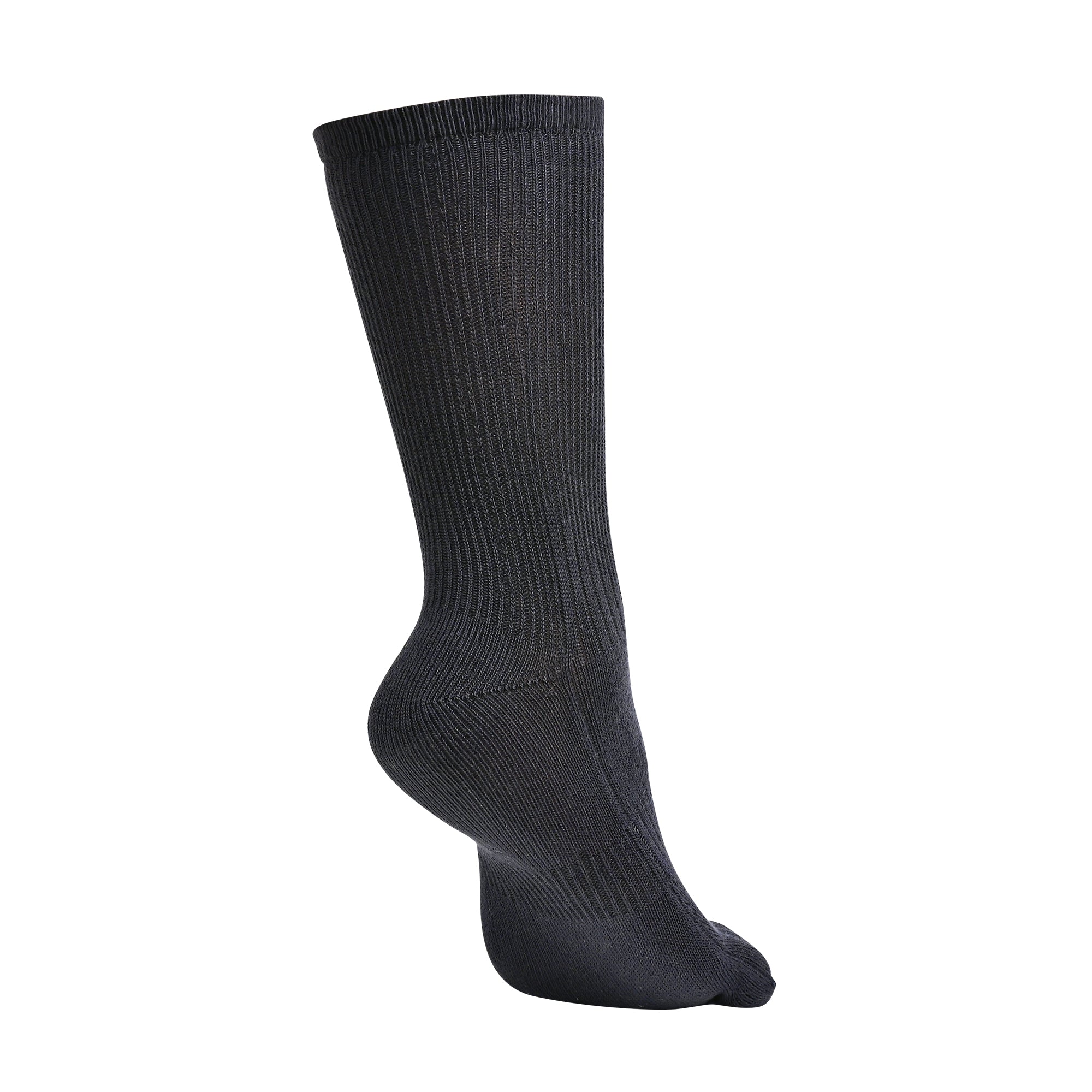 BRIGHTON N-Twist Teknolojili Bambu-Pamuk Bükümlü Parmaklı Çorap 1 Çift - Gri - 6