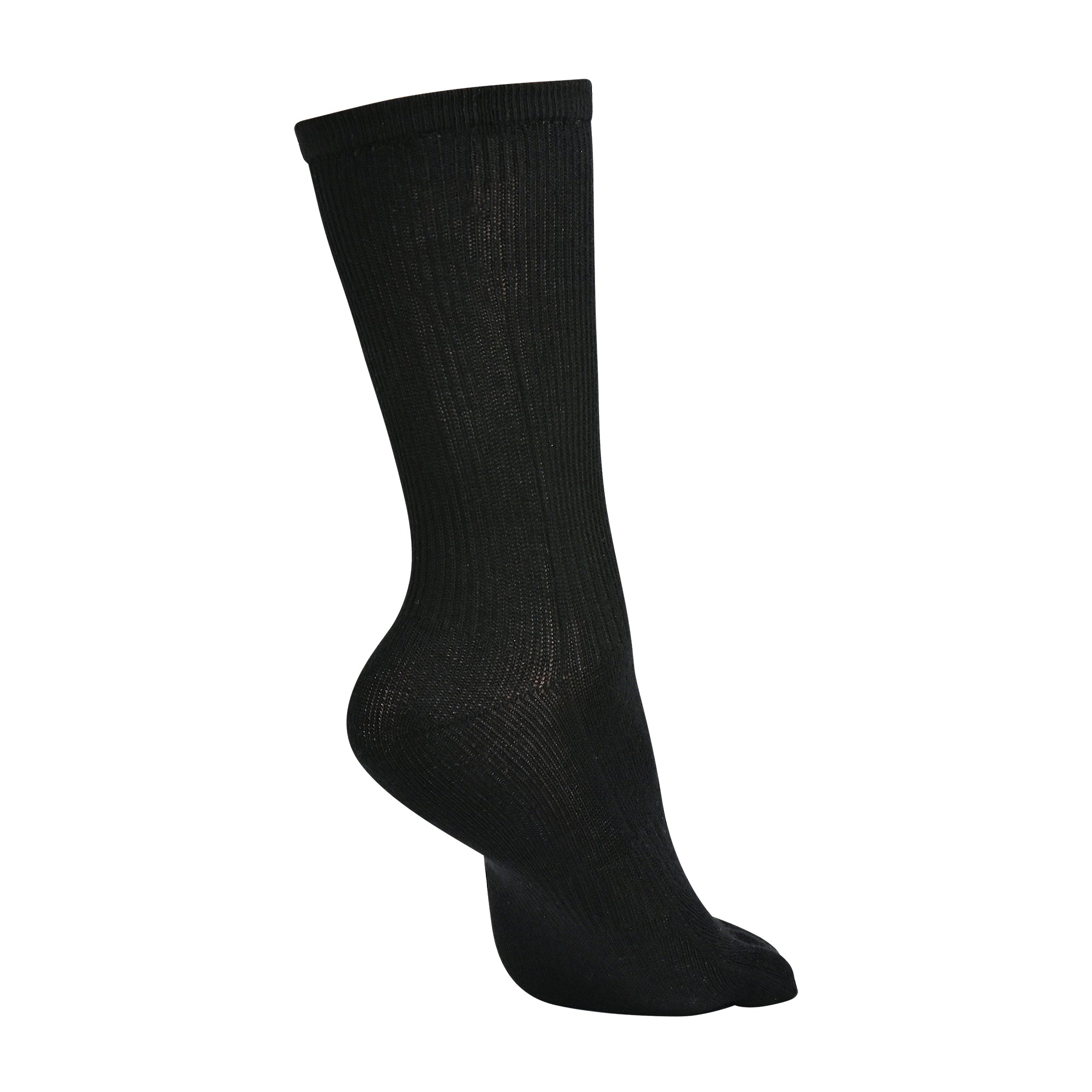 BRIGHTON N-Twist Teknolojili Bambu-Pamuk Bükümlü Parmaklı Çorap 1 Çift - Siyah - 6