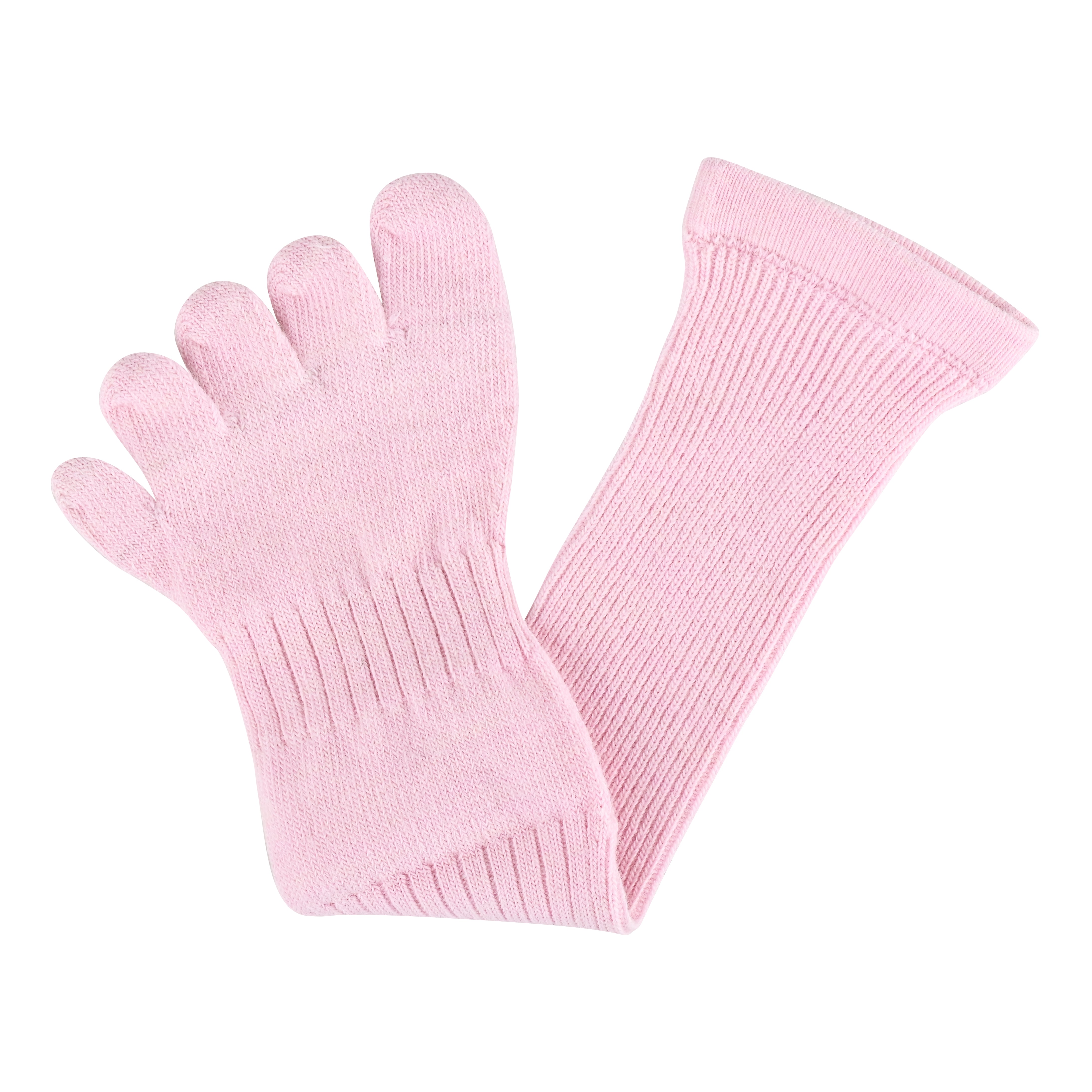 BRUGES Merino Yünlü Mantar ve Koku Önler Parmaklı Çorap 1 Çift Paket Pembe - 8