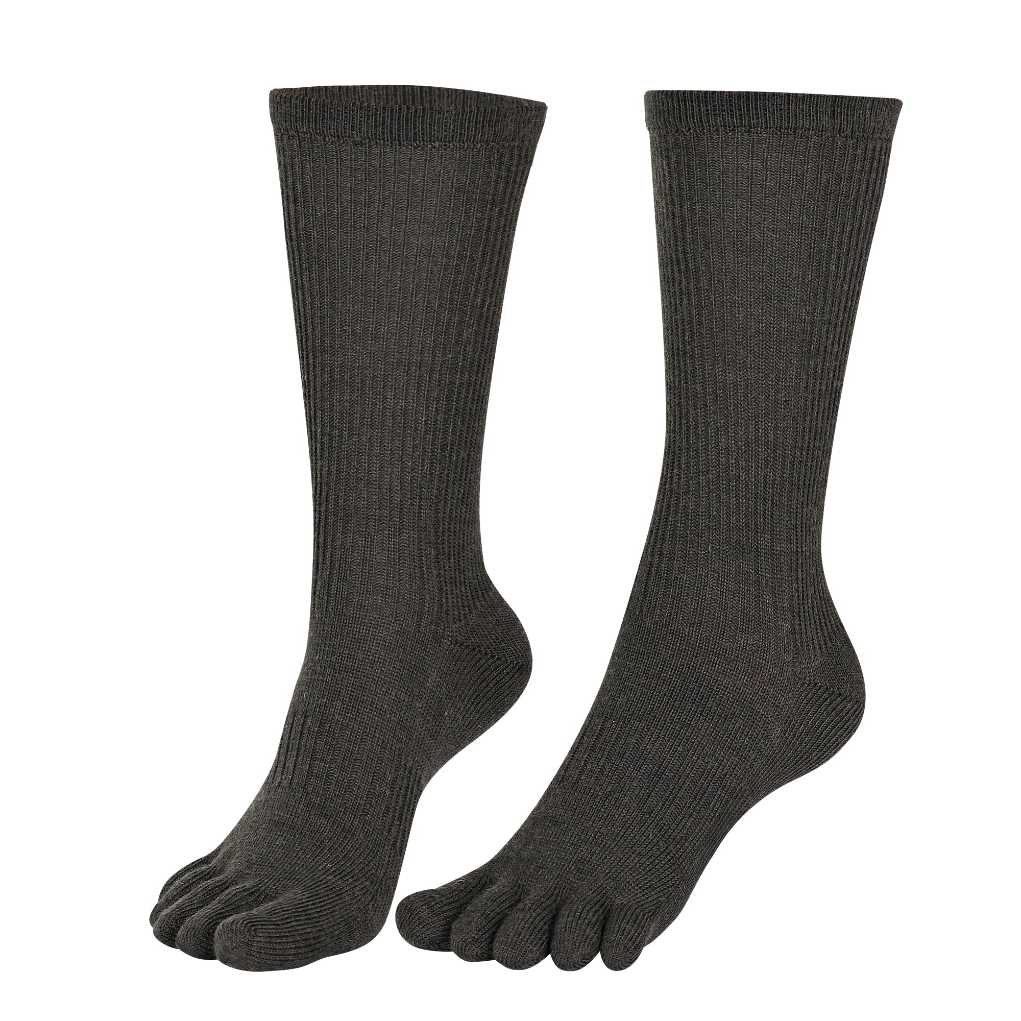 BRUGES Merino Yünlü Mantar ve Koku Önler Parmaklı Çorap 1 Çift Paket Yeşil