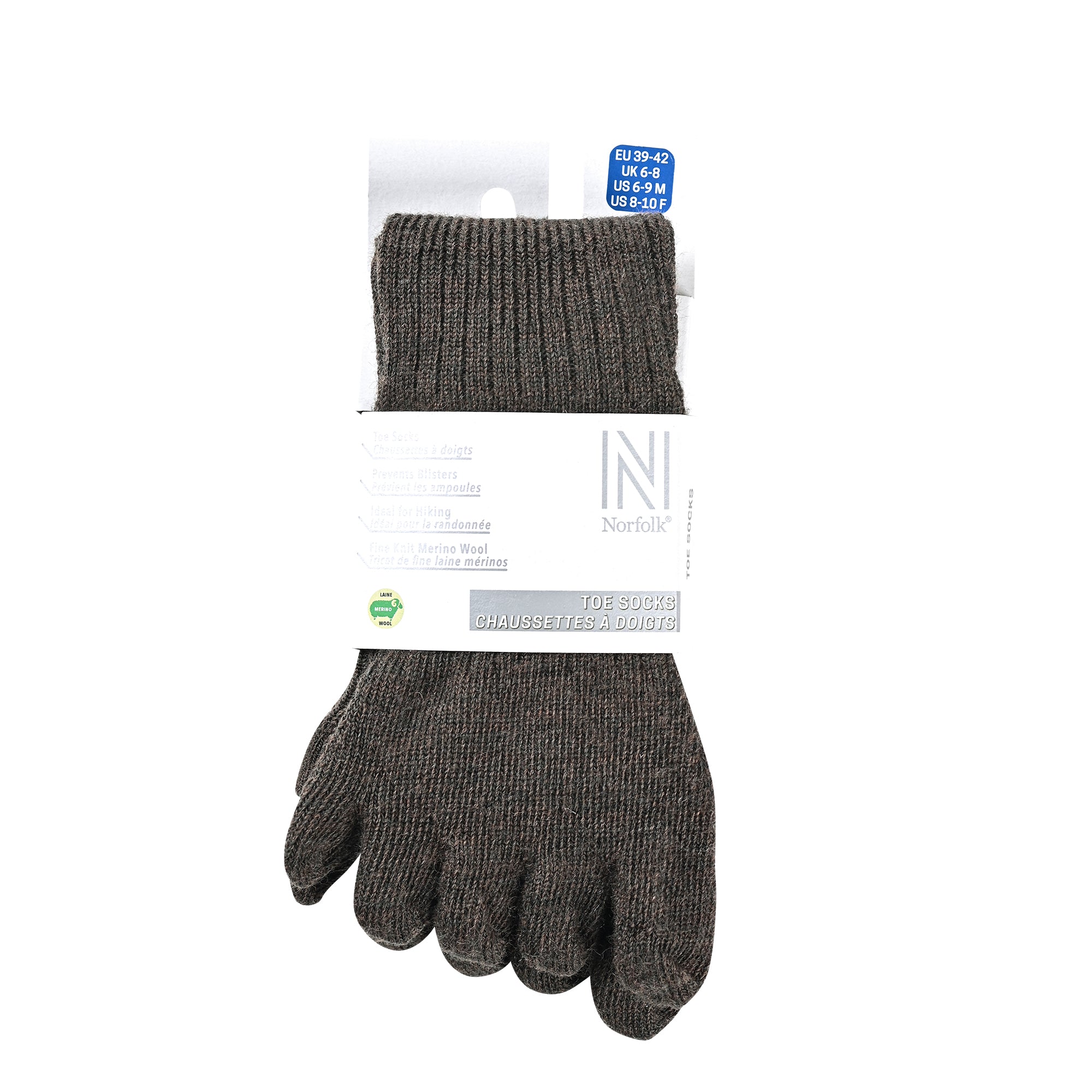 BRUGES Merino Yünlü Mantar ve Koku Önler Parmaklı Çorap 1 Çift Paket Yeşil - 5