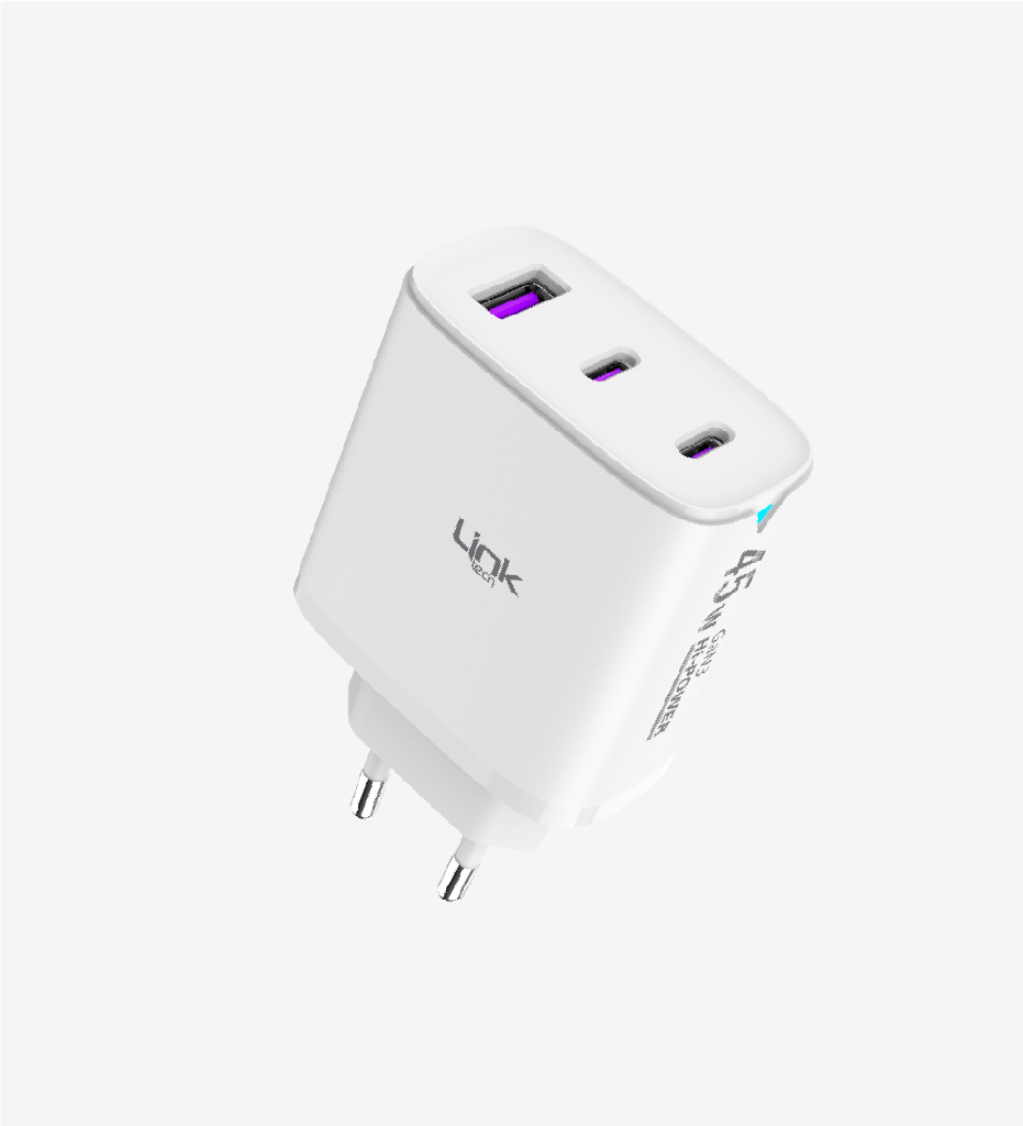 C317 Safe 3 Ports 45W Fast Charger Adapter