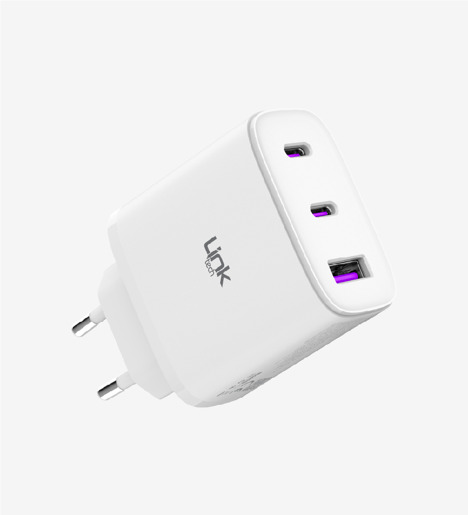 C317 Safe 3 Ports 45W Fast Charger Adapter - 3
