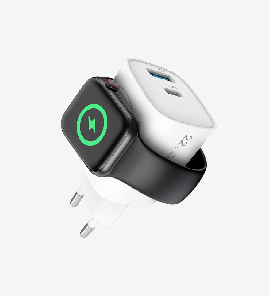 C320 Safe 22W 2 Ports with Smart Watch charger Fast Charger - 2