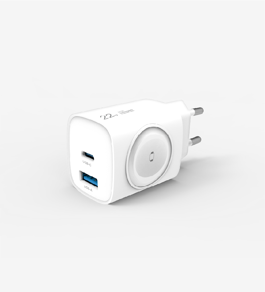 C320 Safe 22W 2 Ports with Smart Watch charger Fast Charger - 4