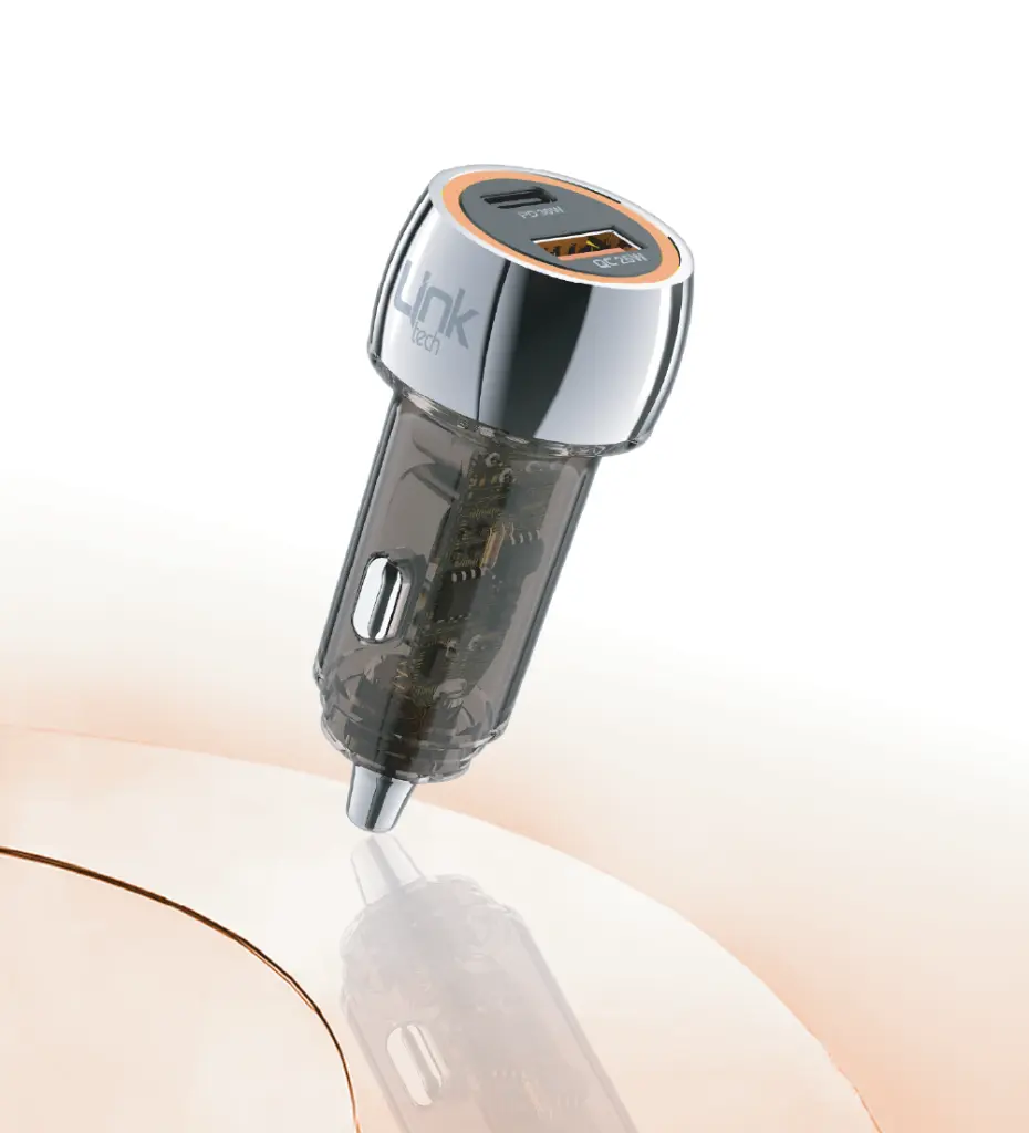 C436 Transparent 55W Dual PD (30W) & QC (25W) Super Fast Car Charger - 3