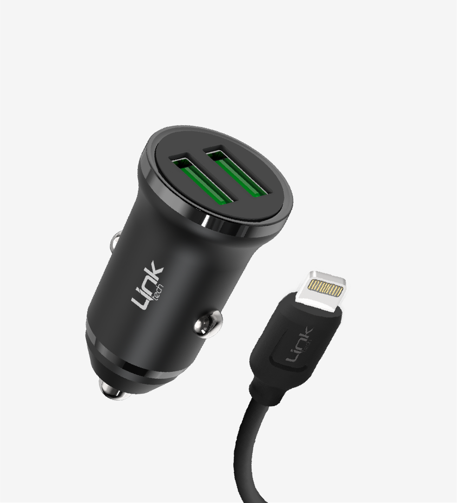 C482 ECO Friendly 12W Car Charger With Lightning Cable