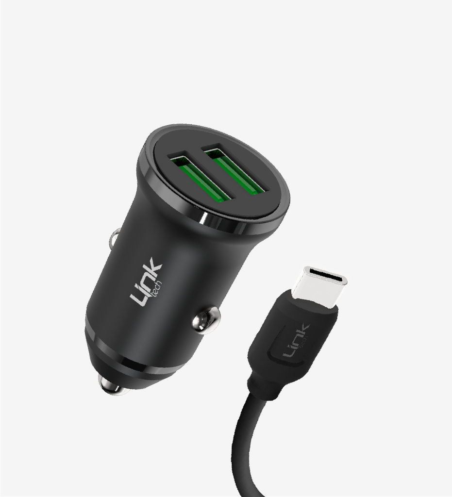 C483 ECO Friendly 12W Car Charger With Type-C Cable - 2