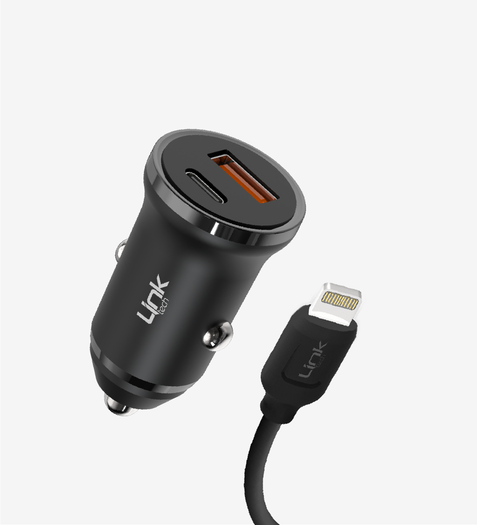 C485 ECO Friendly Dual PD 20W Car Charger With Lightning Cable - 2