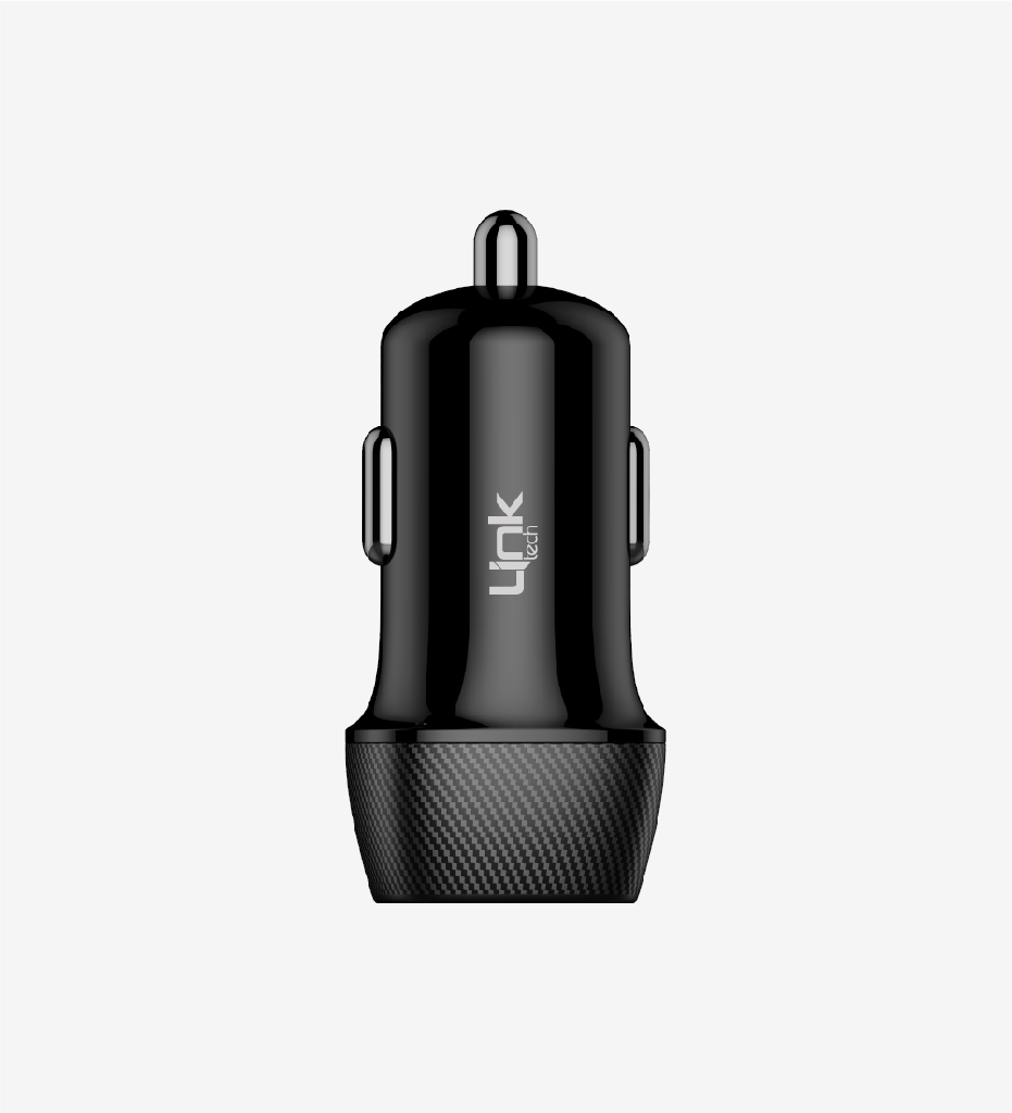 C492 Safe Carbon look Lightning with Cable 12W Car Charger - 4