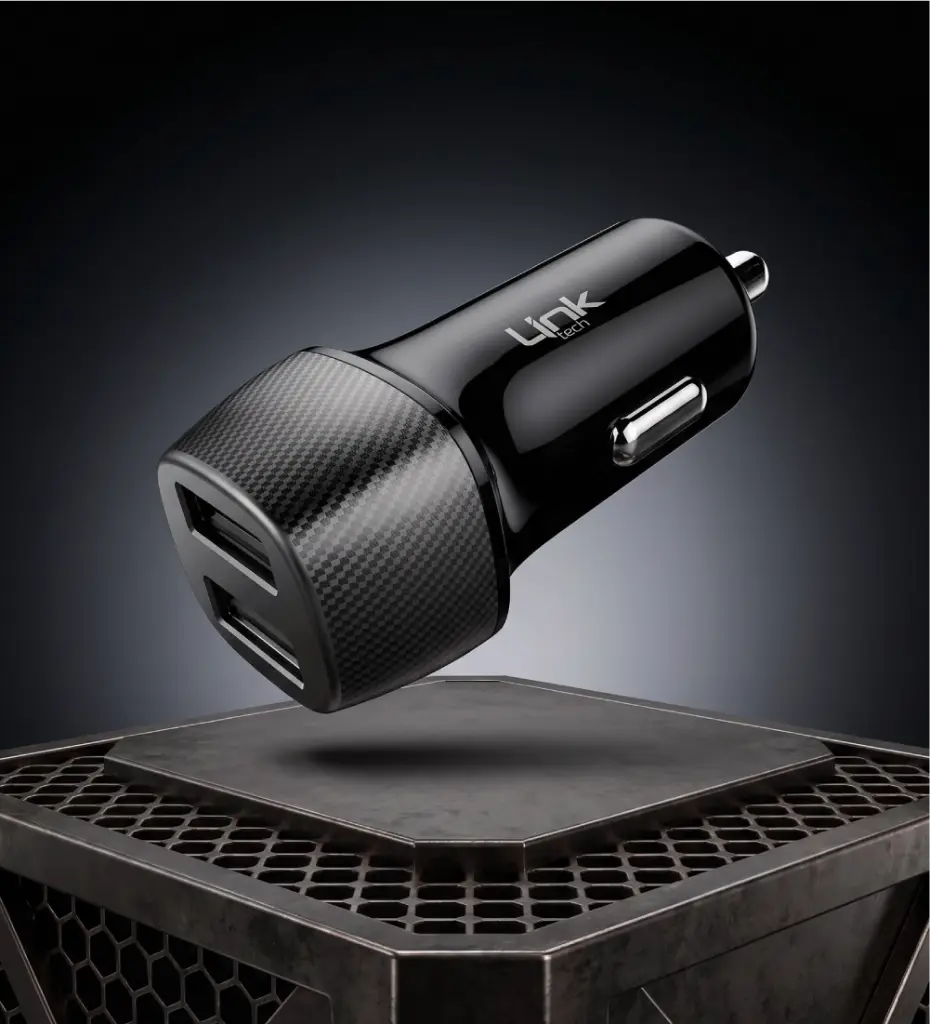 C492 Safe Carbon look Lightning with Cable 12W Car Charger - 8