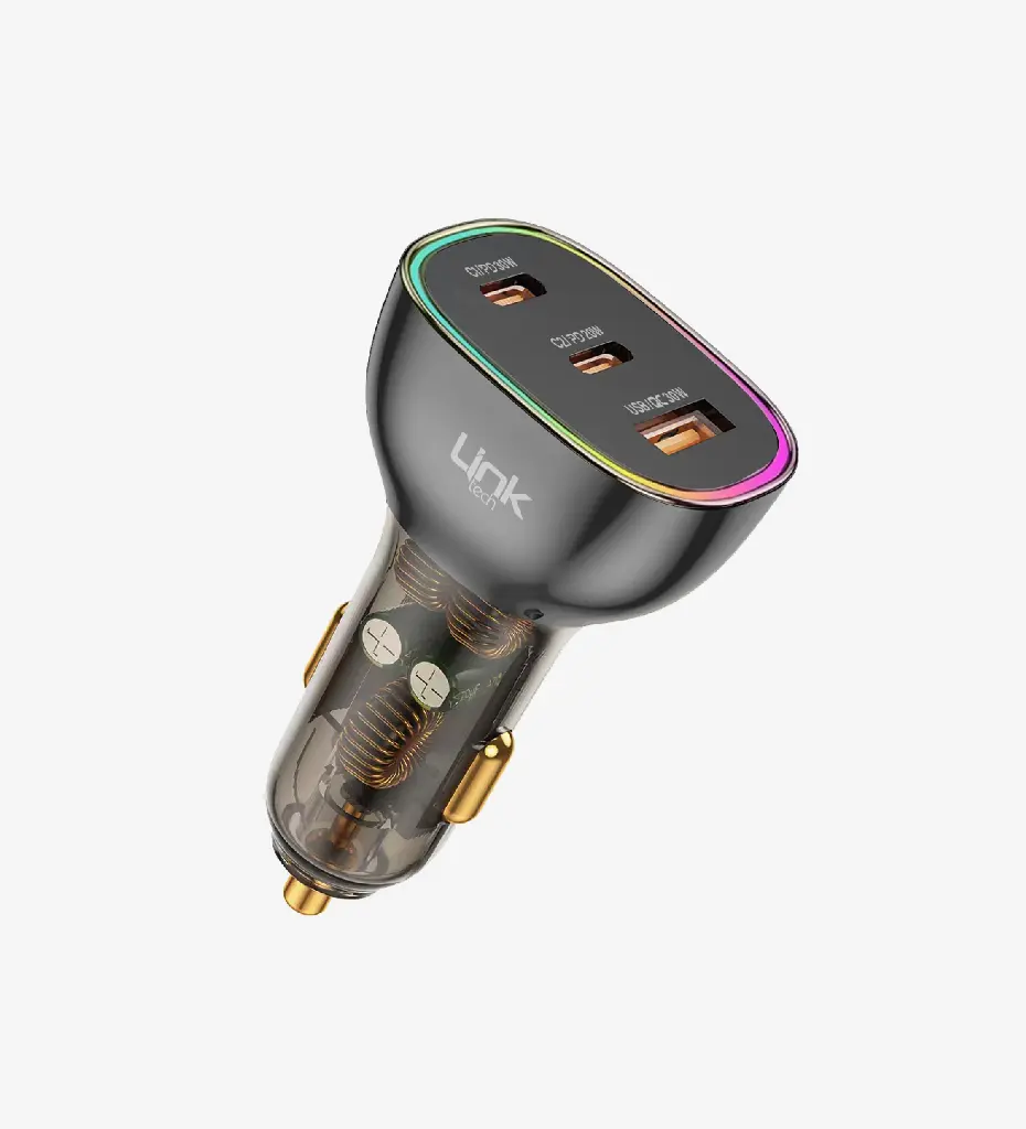 C508 Transparent 80W Dual PD (30+20W) & QC 30W Super Fast Car Charger with Type-C→Type-C Cable (12 Pieces) - 2