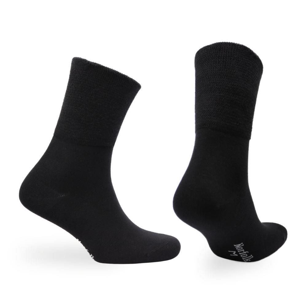 Cambridge Stretch+ Teknolojisine Sahip Ekstra Comfort Fit Bambu Çorap Siyah 2'li Paket