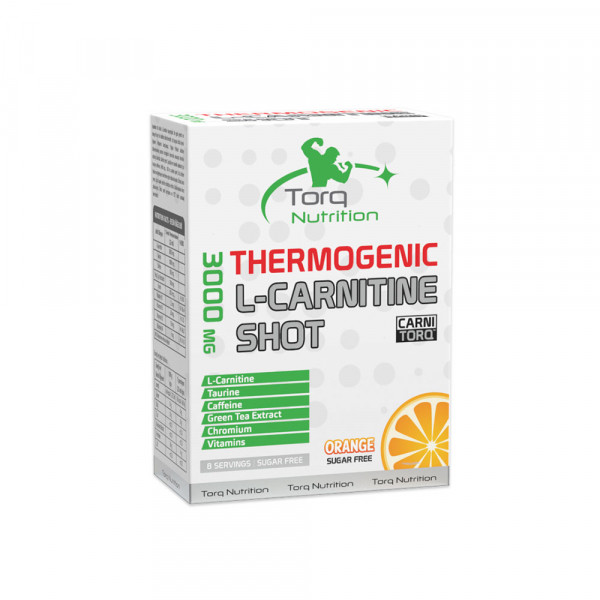 Thermogenic L-Carnitine Shot 3000 MG Portakal 8 Adet