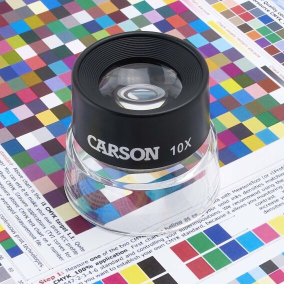 Carson LL-10 LumiLoupe™ 10x Odaklı Çift Lensli Stand Büyüteç - 2