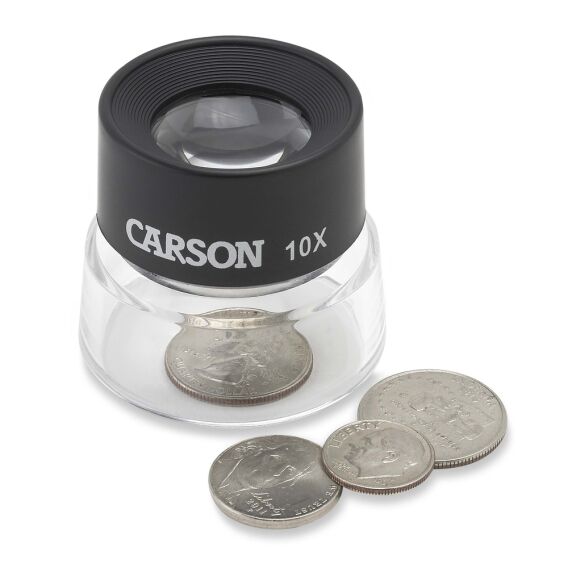 Carson LL-10 LumiLoupe™ 10x Odaklı Çift Lensli Stand Büyüteç - 4