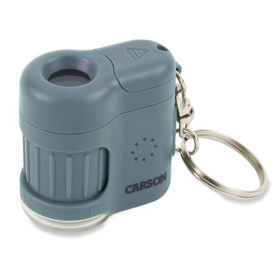 Carson MM-280B MicroMini™ Cep Mikroskobu Anahtarlık, Mavi