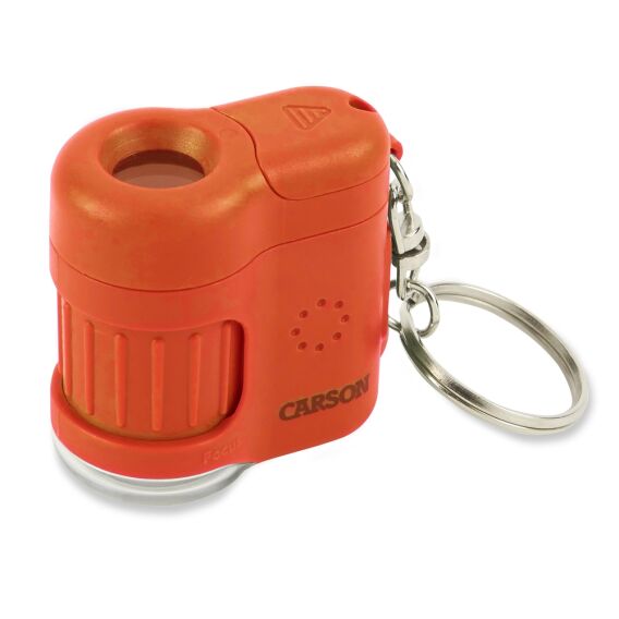 Carson MM-280O MicroMini™ Cep Mikroskobu Anahtarlık, Turuncu