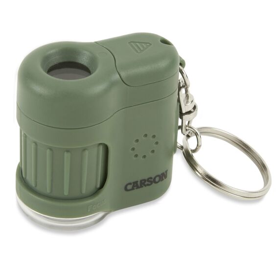 Carson MM-280G MicroMini™ Cep Mikroskobu Anahtarlık, Yeşil