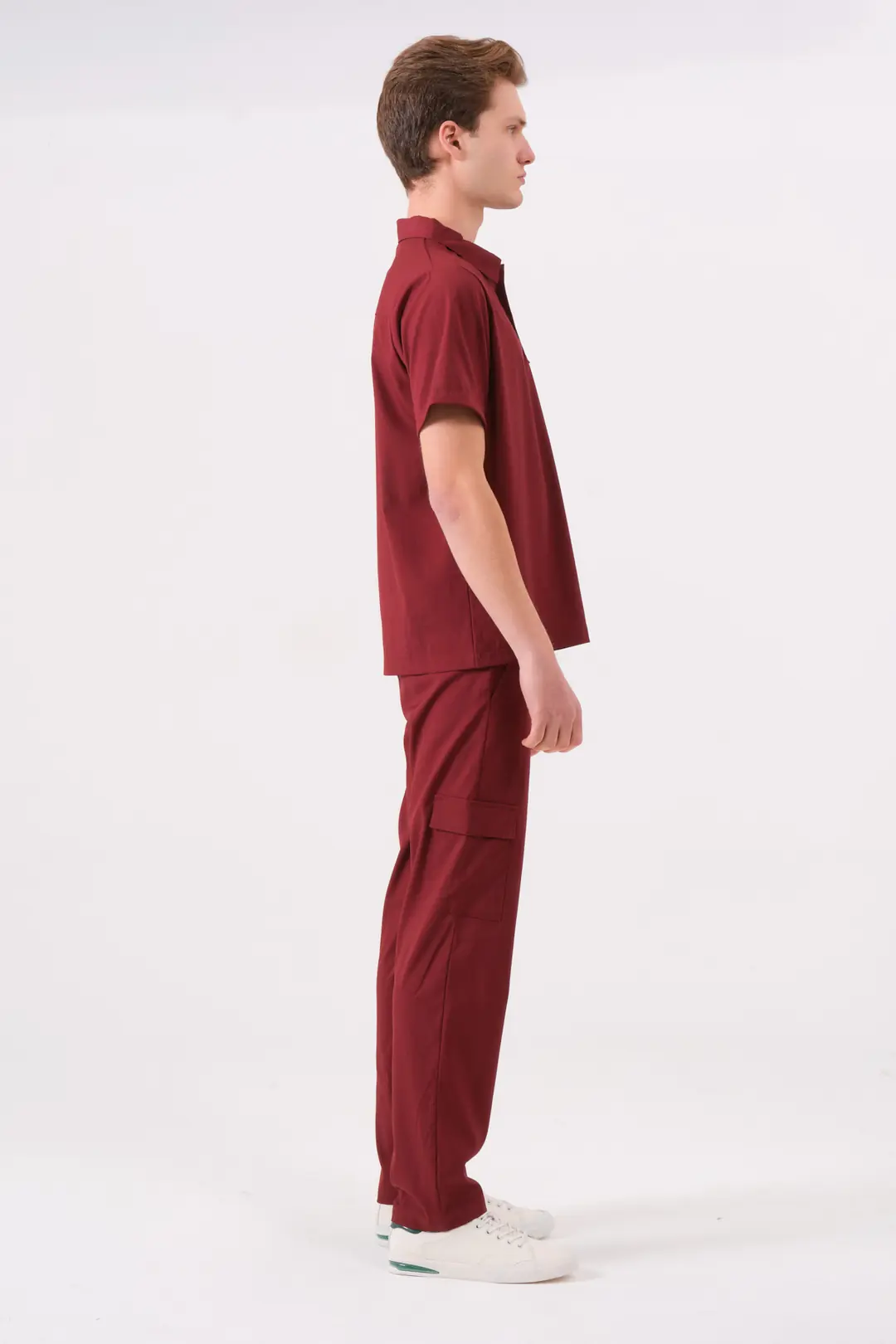 CECELIA - BORDO ERKEK ALT ÜNİFORMA - 5