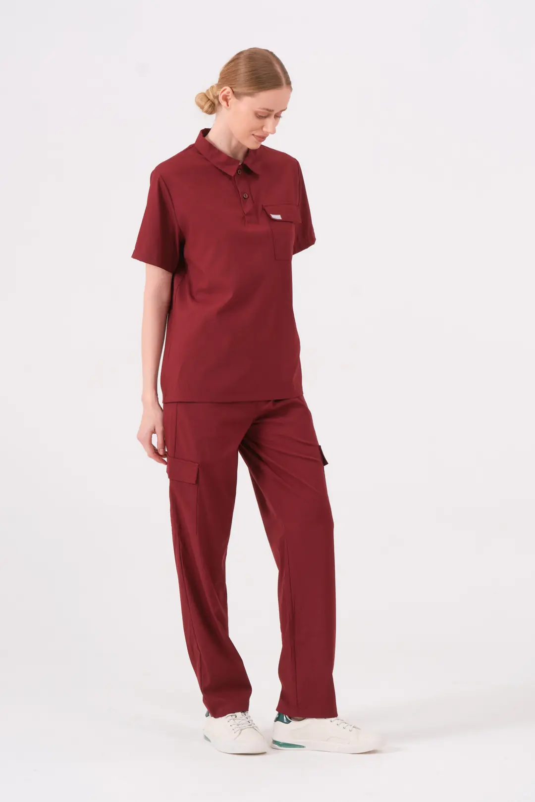 CECELIA - BORDO KADIN ALT ÜNİFORMA - 4