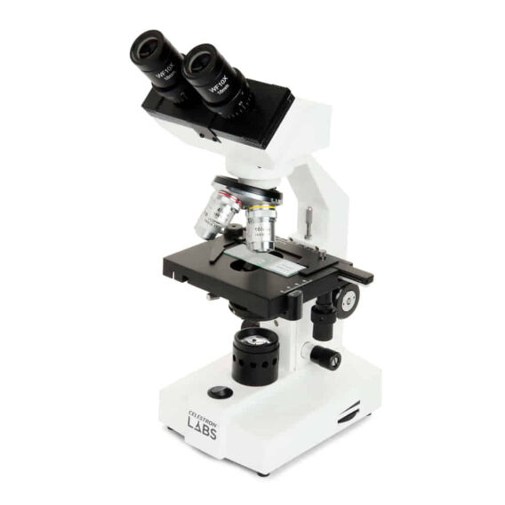 Celestron Labs CB1000CF Mikroskop - 1000x Zoom - Ayarlanabilir LED Işık - Binoküler Başlık
