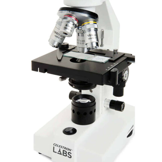 Celestron Labs CB1000CF Mikroskop - 1000x Zoom - Ayarlanabilir LED Işık - Binoküler Başlık - 6