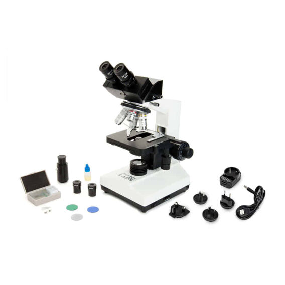 Celestron Labs CB2000C Trinoküler Bileşik Mikroskop – 40x-2000x Büyütme, Hazır Preparatlı, Kamera Uyumlu - 5