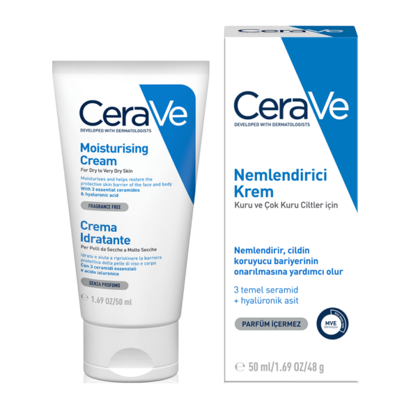 Cerave Nemlendirici Krem Kuru ve Çok Kuru Ciltler  50 ml