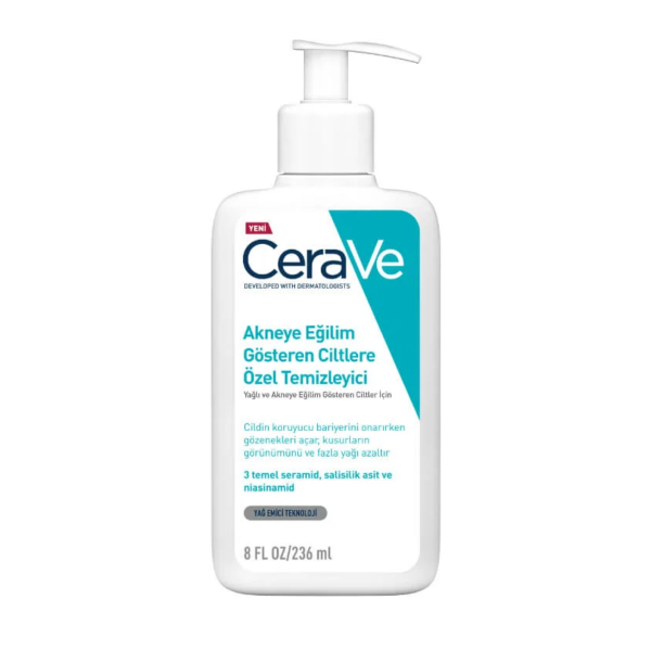 CeraVe Yağlı Ve Akneye Eğilimli Ciltler İçin Yüz Temizleme Jeli  236 ml