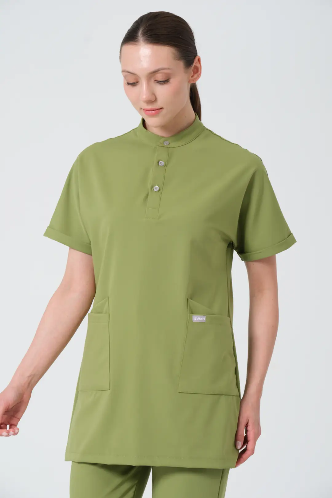 ÇİMEN YEŞİLİ - ECZACI TESETTÜR ÜST ÜNİFORMA (ELIT) - 3